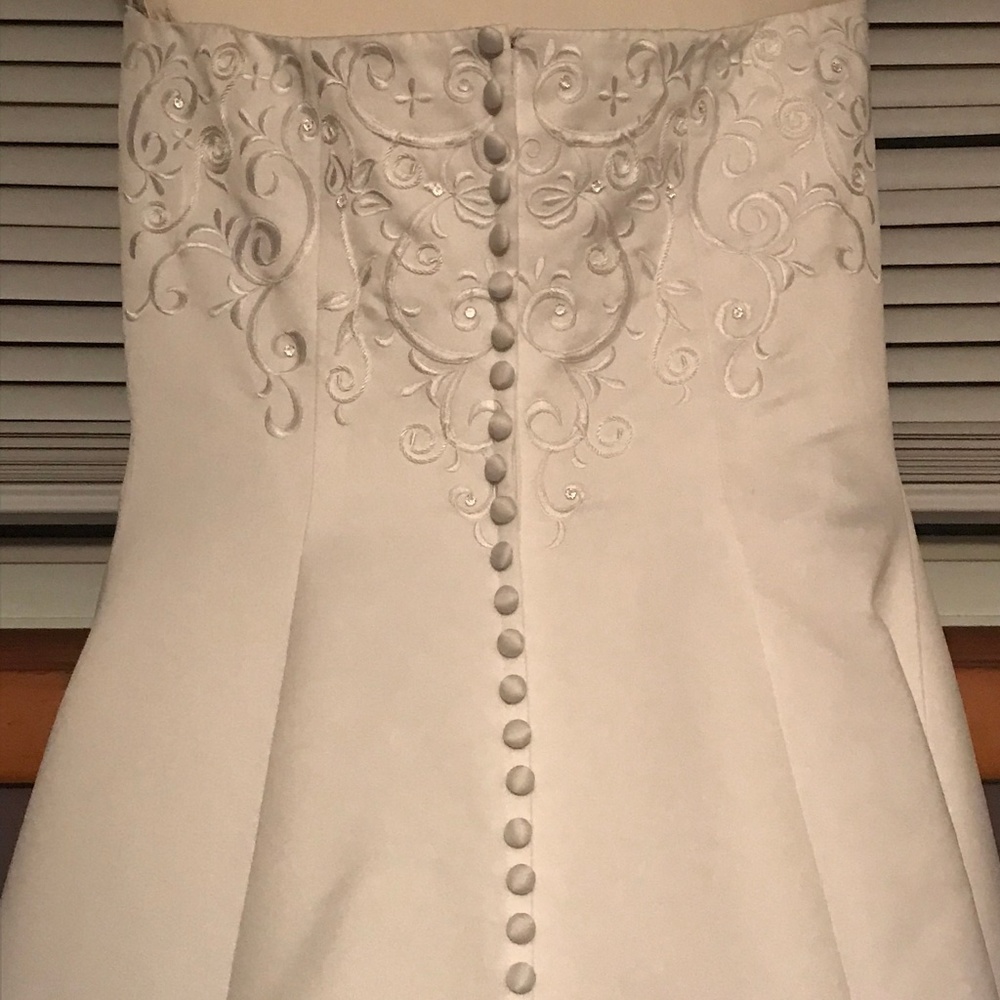David's Bridal St Tropez Wedding Dress - Picture 4 of 8